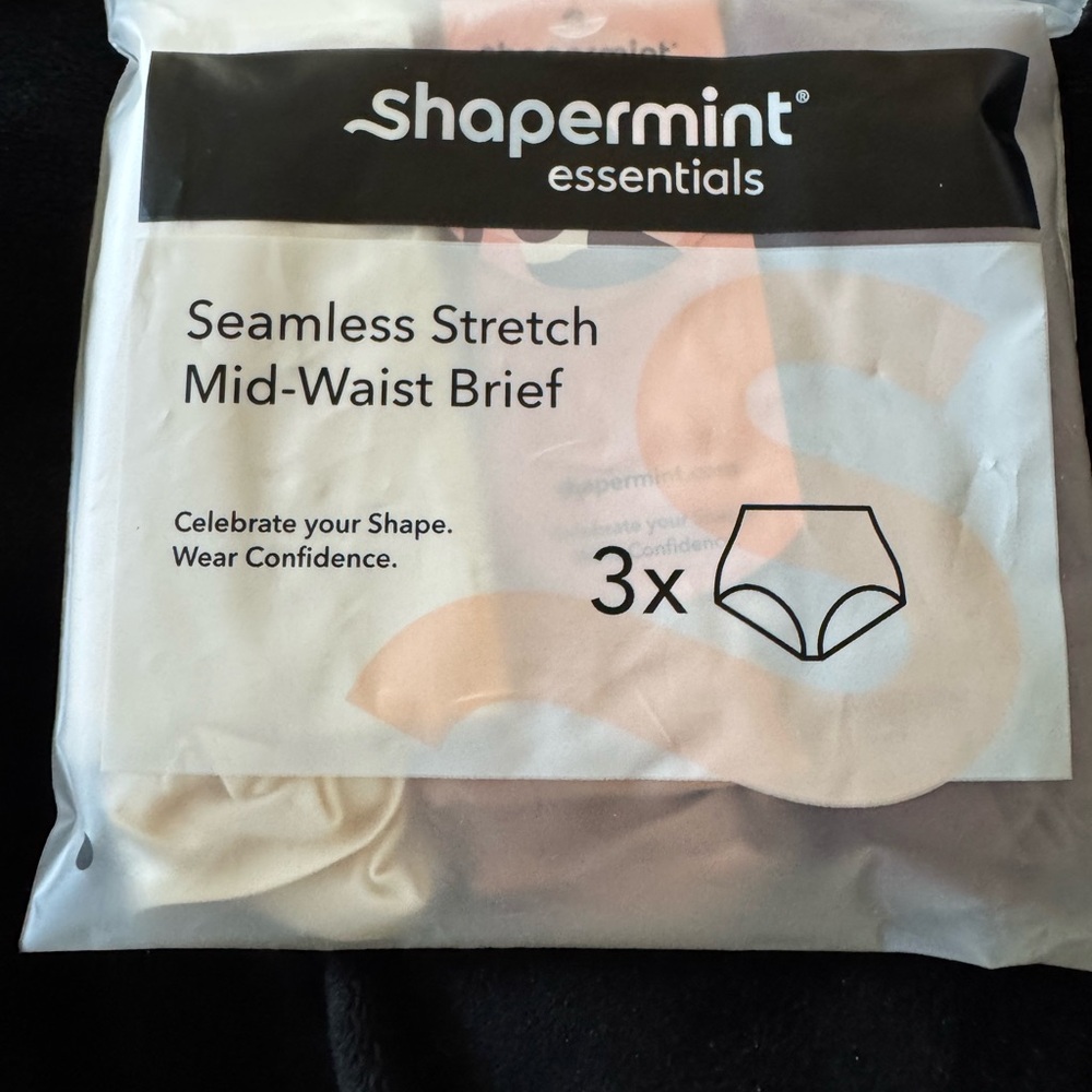 Shapermint Neutral Tone Seamless Briefs 3 pack - Cream, Tan, Brown